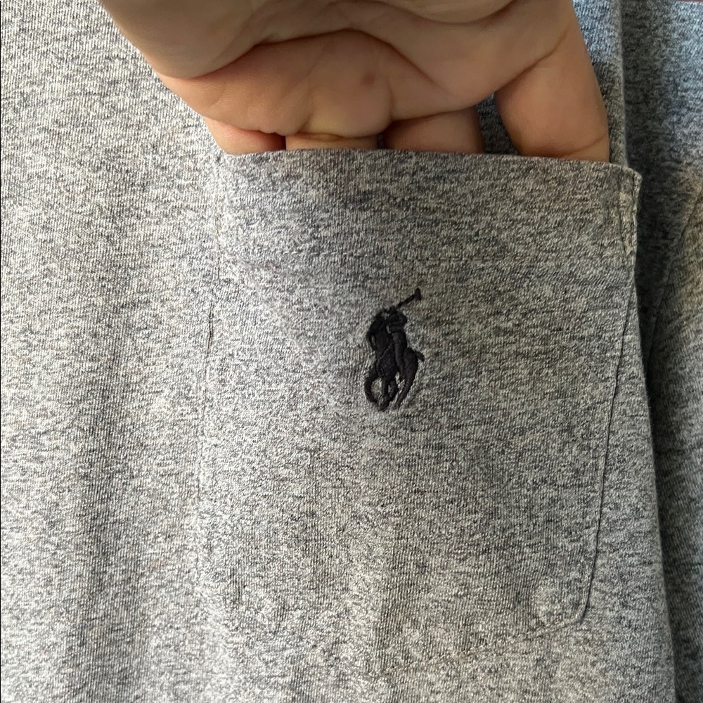 Polo by Ralph Lauren Heather Gray Long Sleeve Shirt - Picture 2 of 6